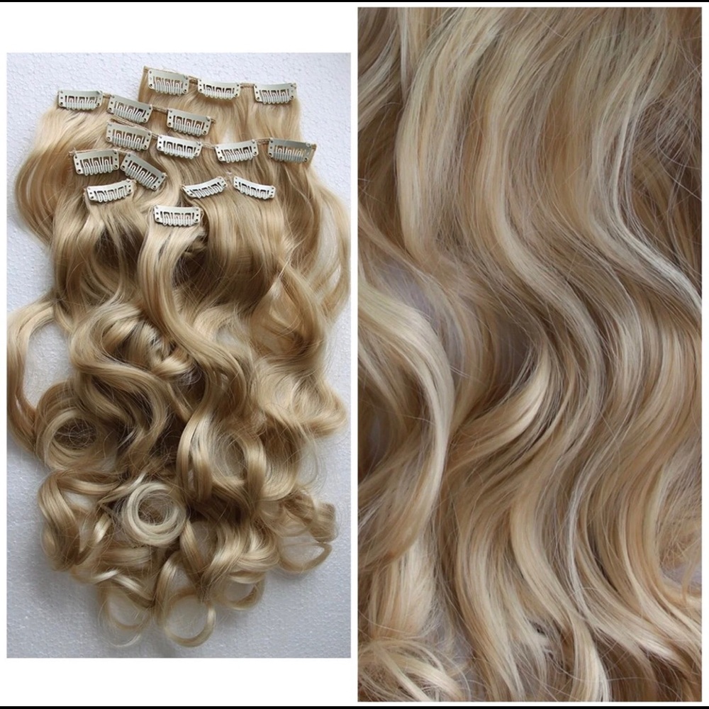 Bleach blonde Clip Ins